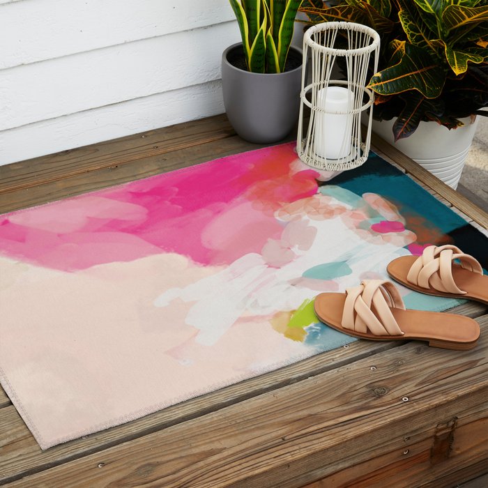 pink sky Outdoor Rug Gallery Image 2