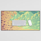  Impending Spring Storm - A Pink Welcome at Yaha - Nature Landscape Desk Mat Gallery Image 1