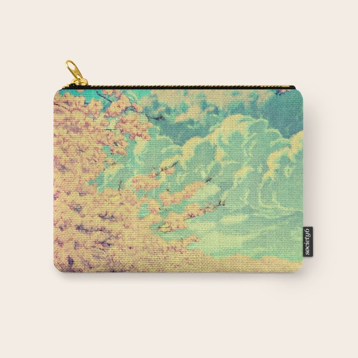  Impending Spring Storm - A Pink Welcome at Yaha - Nature Landscape Carry All Pouch Gallery Image 1