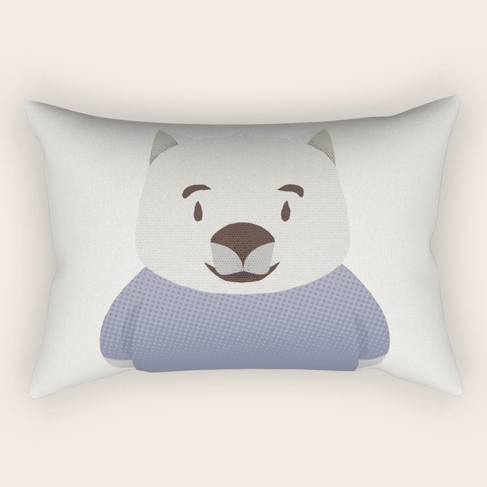 Kiddie Wombat Rectangular Pillow Gallery Image 2