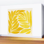 Mid Mod Vines in Yellow Wall Mural Gallery Image 2