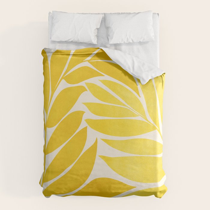 Mid Mod Vines in Yellow Duvet Cover Gallery Image 6