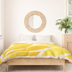 Mid Mod Vines in Yellow Duvet Cover Gallery Image 3