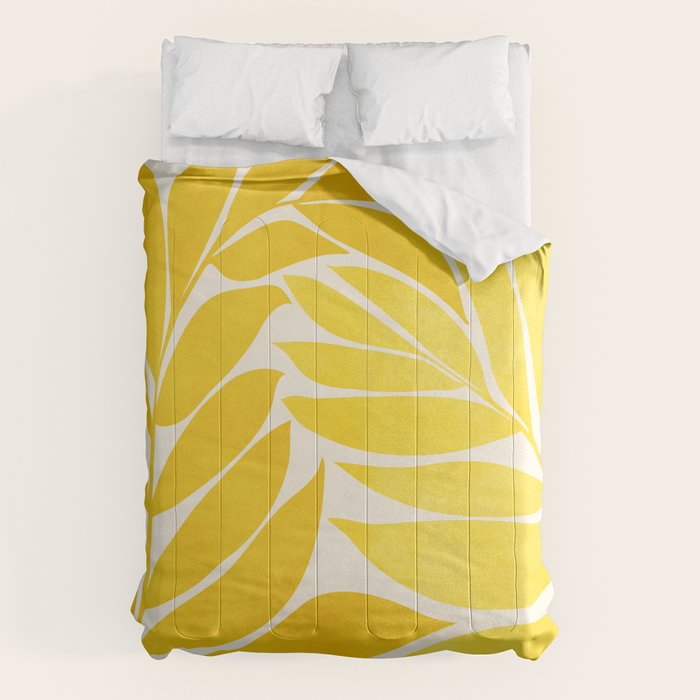 Mid Mod Vines in Yellow Comforter Gallery Image 1
