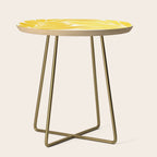 Mid Mod Vines in Yellow Side Table Gallery Image 1