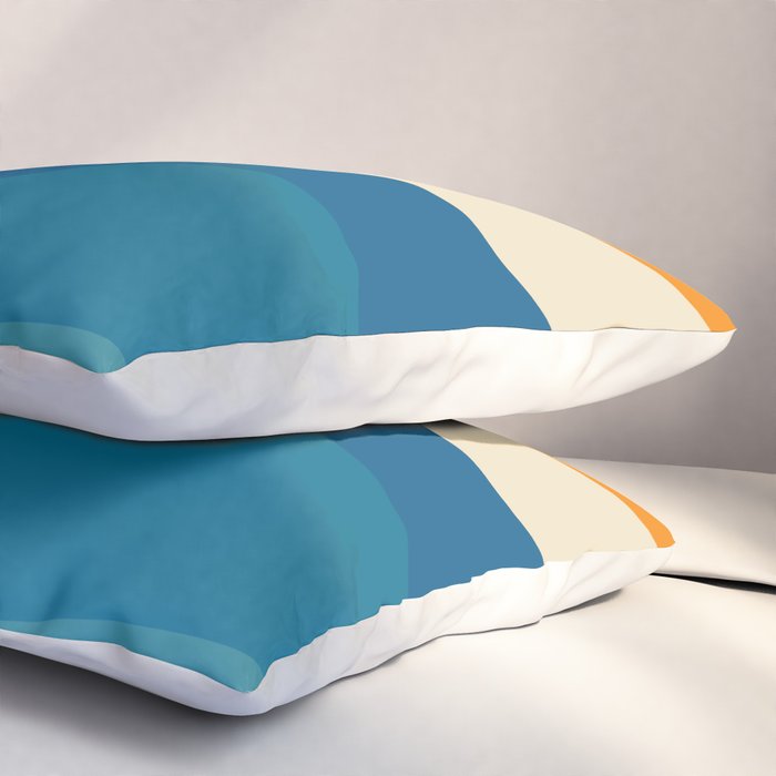 Minimalist abstract waves Pillow Sham Gallery Image 3
