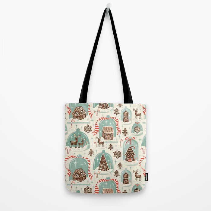 Gingerbread Village Cream Tote Bag Gallery Image 2