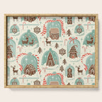Gingerbread Village Cream Serving Tray Gallery Image 1