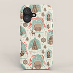 Gingerbread Village Cream iPhone Case Gallery Image 1