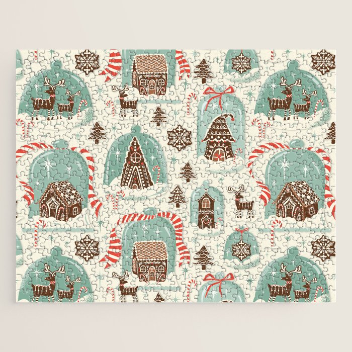Gingerbread Village Cream Jigsaw Puzzle Gallery Image 1