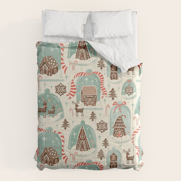 Gingerbread Village Cream Comforter Gallery Image 6