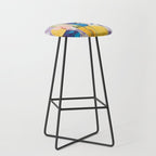 Modern artistic flowery tropical II Stool Gallery Image 1