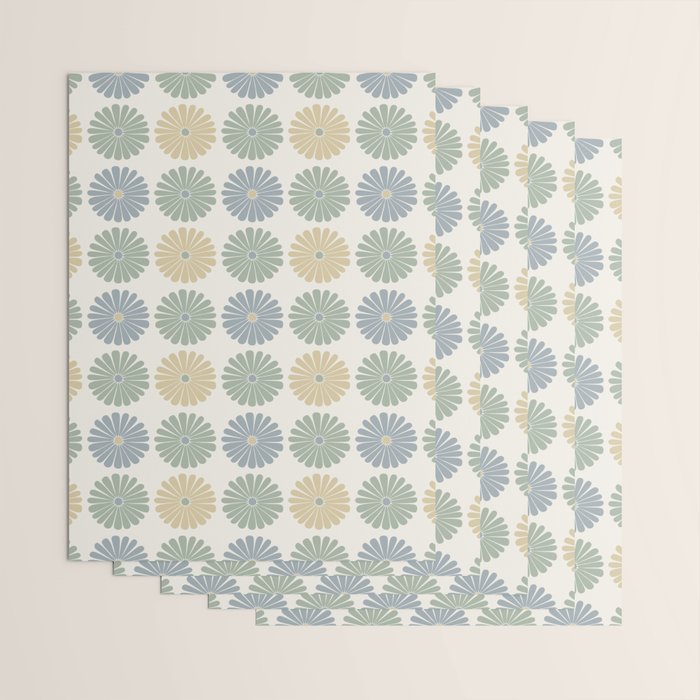 Retro Summer Daisies II Wrapping Paper Gallery Image 3
