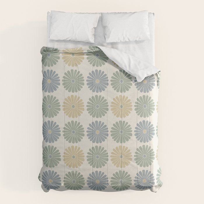 Retro Summer Daisies II Comforter Gallery Image 6
