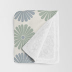 Retro Summer Daisies II Throw Blanket Gallery Image 3