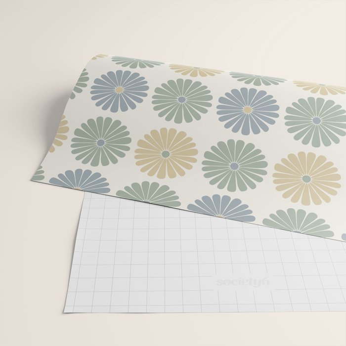 Retro Summer Daisies II Wrapping Paper Gallery Image 2