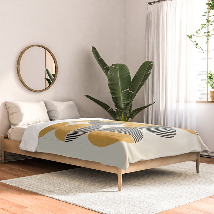 Circle pattern mid-century style Comforter Gallery Image 2