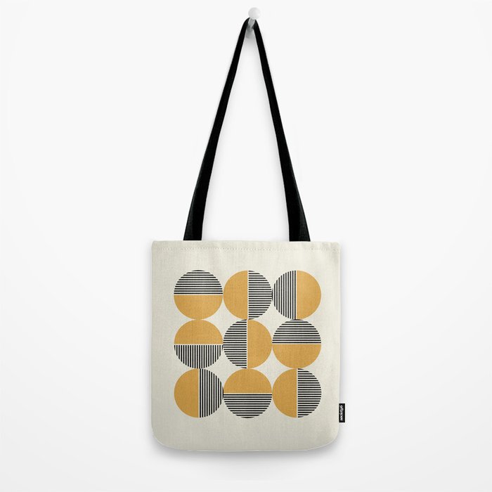 Circle pattern mid-century style Tote Bag Gallery Image 2