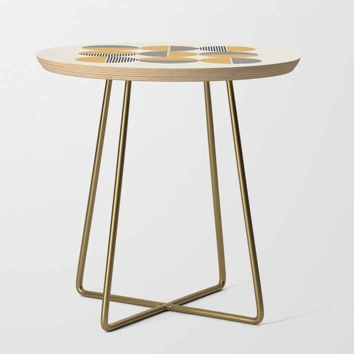 Circle pattern mid-century style Side Table Gallery Image 1