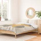 Circle pattern mid-century style Duvet Cover Gallery Image 2