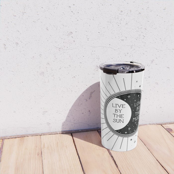 Live by the Sun Love by the Moon Travel Mug Gallery Image 4