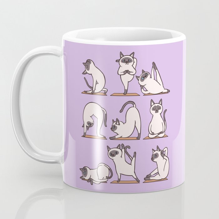 Siamese Cat Yoga Coffee Mug Gallery Image 3