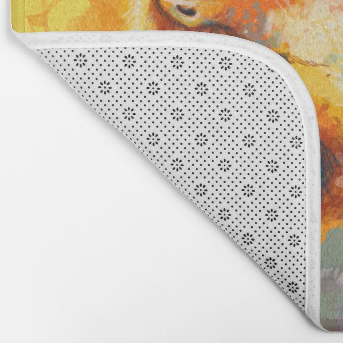 Blissful Light - Fox portrait Bath Mat Gallery Image 2