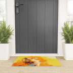 Blissful Light - Fox portrait Welcome Mat Gallery Image 3