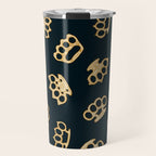 Brass Knuckles With Good Thoughts Travel Mug Gallery Image 1