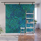 Peacock Watercolor Painting Wall Mural Gallery Image 1