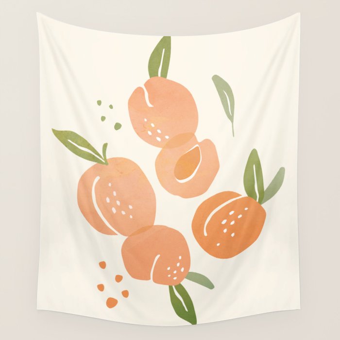Peaches Wall Tapestry Gallery Image 1