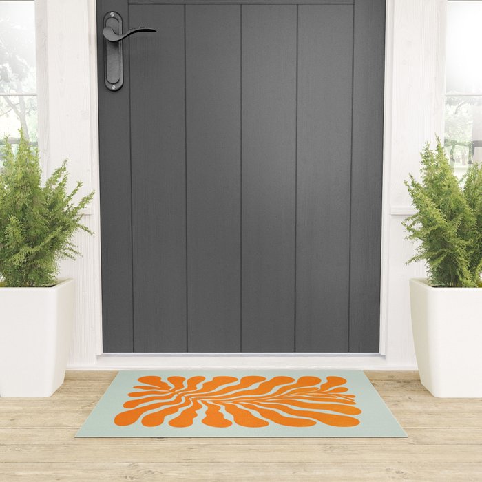 Frozen Sunrise Ferns: Matisse Edition  Welcome Mat Gallery Image 3