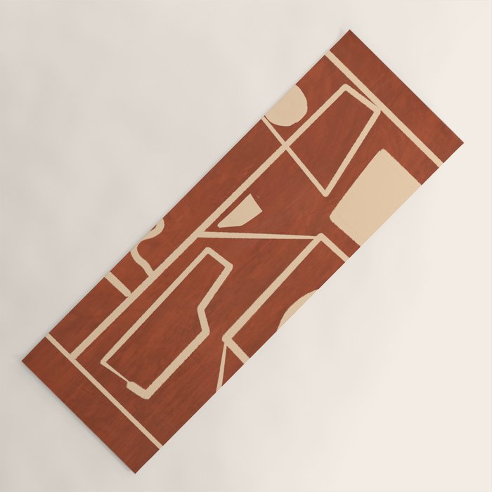 Modern Abstract Minimal Shapes 39/6 Yoga Mat Gallery Image 1