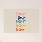 Meow Meow says the cat - typography Welcome Mat Gallery Image 1