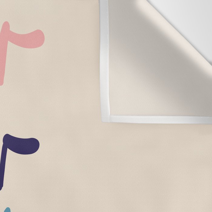 Meow Meow says the cat - typography Wall Tapestry Gallery Image 3