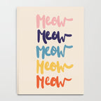 Meow Meow says the cat - typography Notebook Gallery Image 4