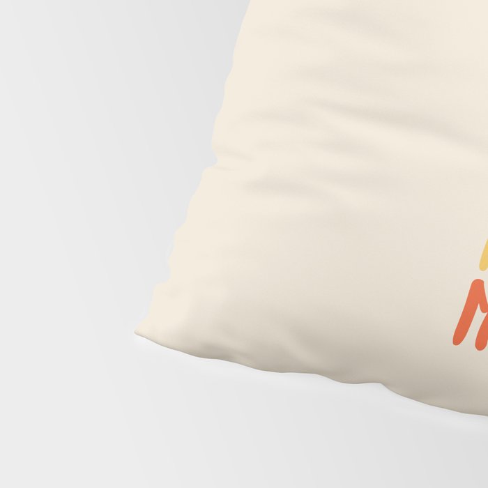 Meow Meow says the cat - typography Pillow Sham Gallery Image 4