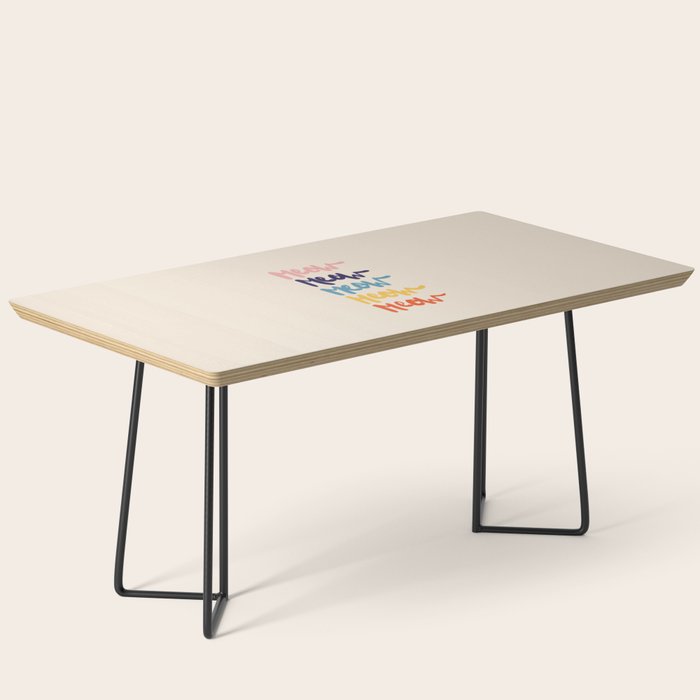 Meow Meow says the cat - typography Coffee Table Gallery Image 1