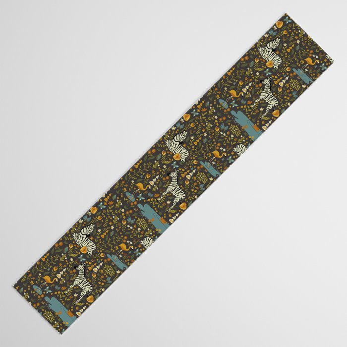Zebras in Wild Fall Garden Table Runner Gallery Image 3