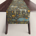 Zebras in Wild Fall Garden Table Runner Gallery Image 1