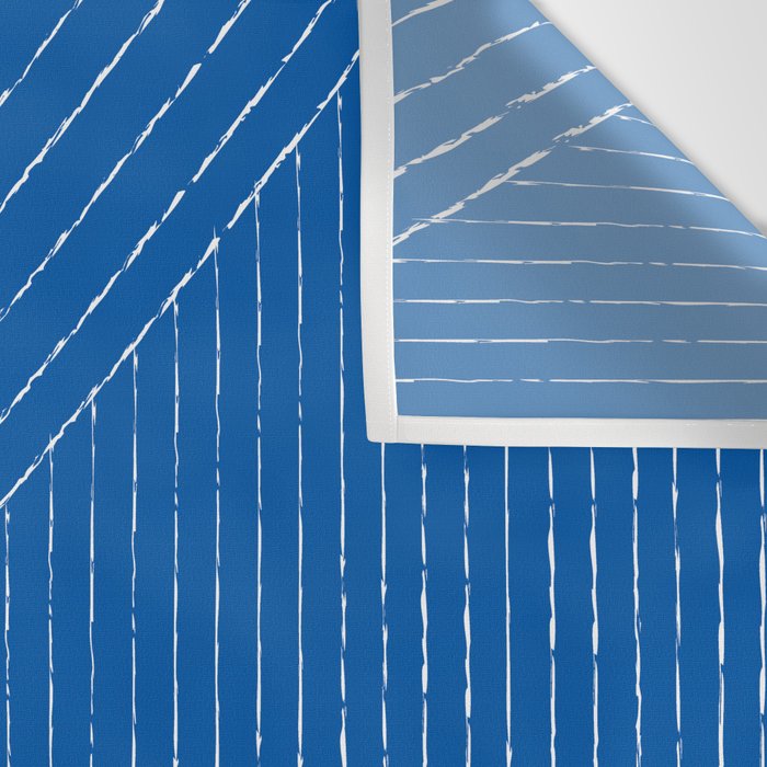 Lines (Sapphire Blue) Wall Tapestry Gallery Image 3