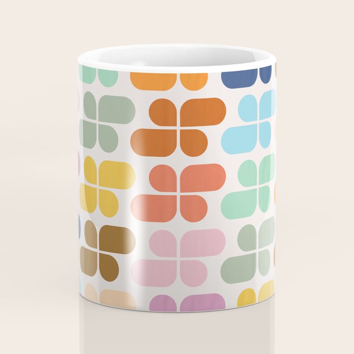 Retro Shapes Geometry Pattern Coffee Mug Gallery Image 4