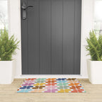 Retro Shapes Geometry Pattern Welcome Mat Gallery Image 3