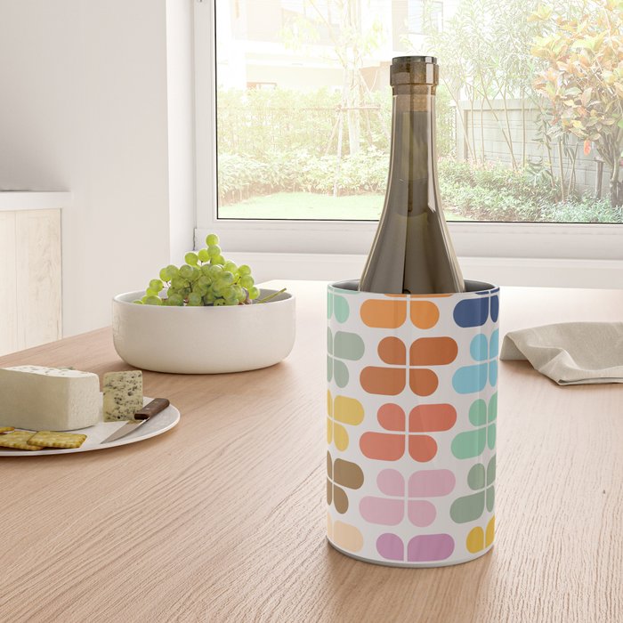 Retro Shapes Geometry Pattern Wine Chiller Gallery Image 4