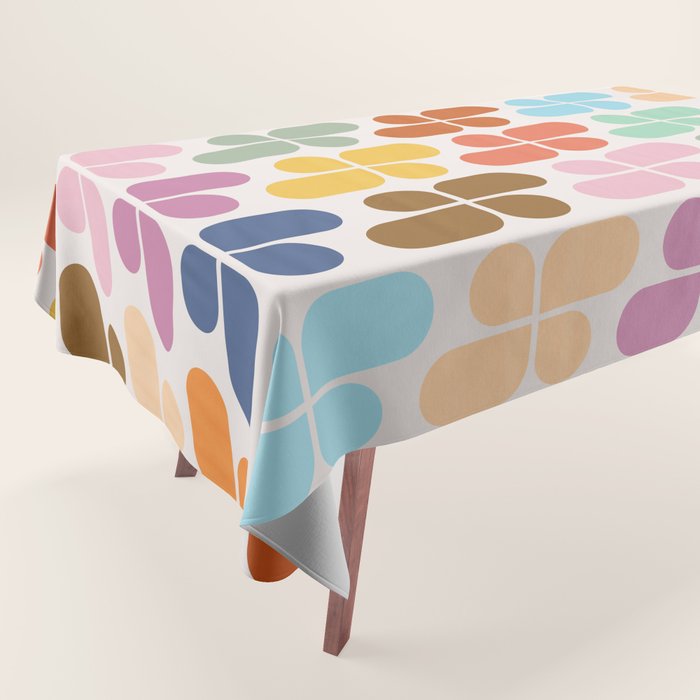 Retro Shapes Geometry Pattern Tablecloth Gallery Image 1