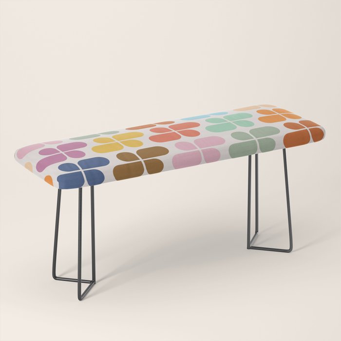 Retro Shapes Geometry Pattern Bench Gallery Image 1