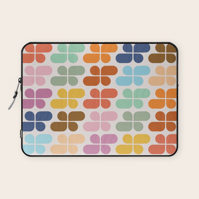Retro Shapes Geometry Pattern Laptop Sleeve Gallery Image 1