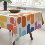 Retro Shapes Geometry Pattern Tablecloth Gallery Image 3