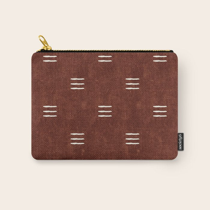 triple dash - rust Carry All Pouch Gallery Image 1