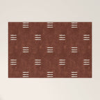 triple dash - rust Welcome Mat Gallery Image 1